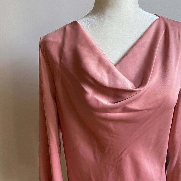 WAYF BNWT "Lexie" Cowl Neck Pink Dress Sz Small - Picture 4 of 9